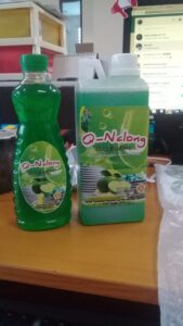 foto : sabun pencuci piring (Q-Nclong) hasil karya Karang Taruna Kelurahan Pakulonan